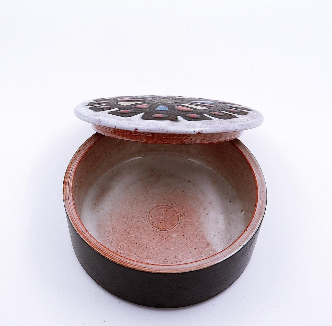 Mid Century Ceramic Jewelry Box By Perignem    Belgium 1950s photo buy