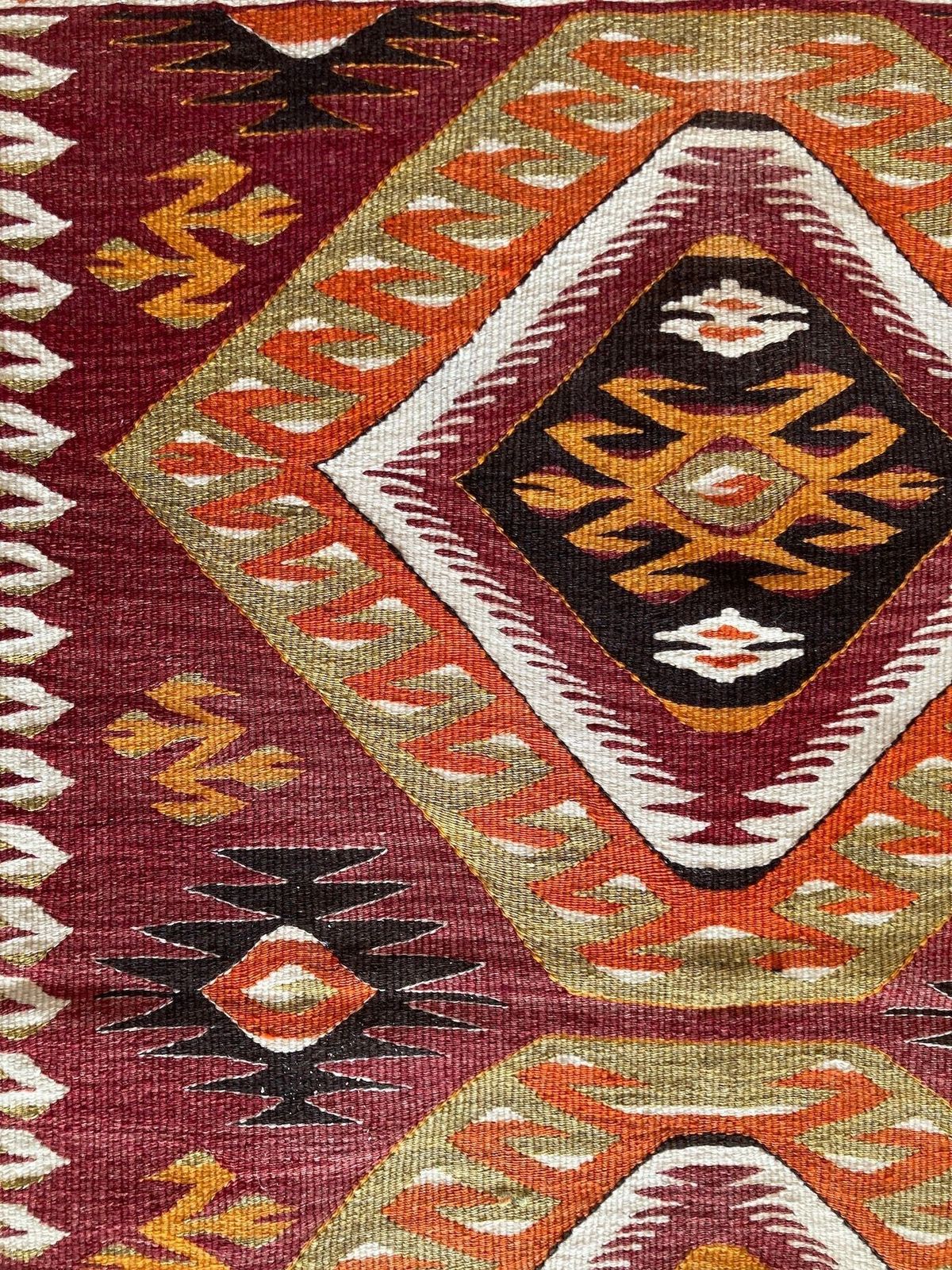 350.0 Vintage Anatolian Kilim 1.15m X 0.83m photo