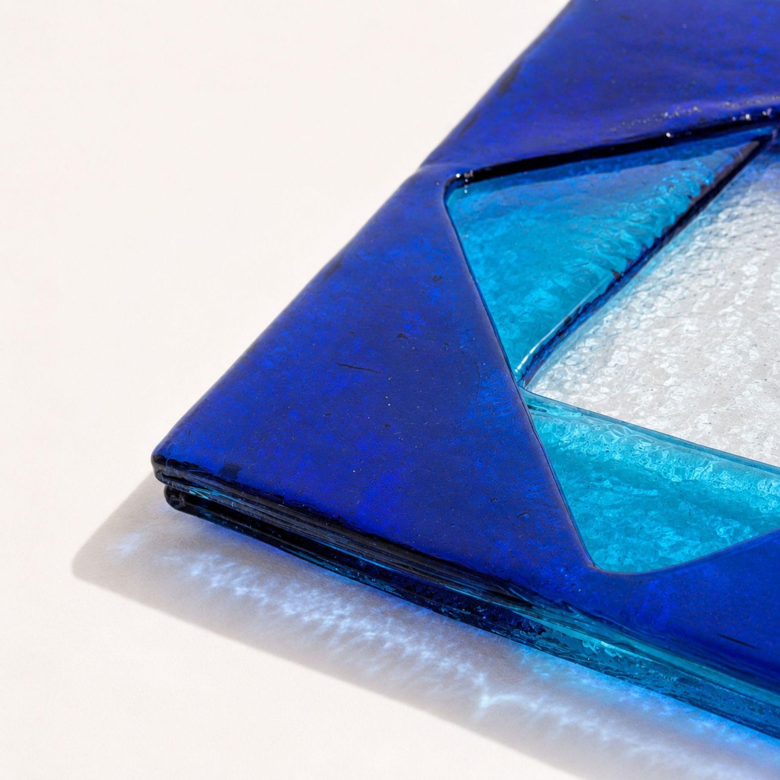 Italian Murano Glass Centerpieces Blue Murano Glass Tray By Mazzega, Italy, 1970 photo Home Decor