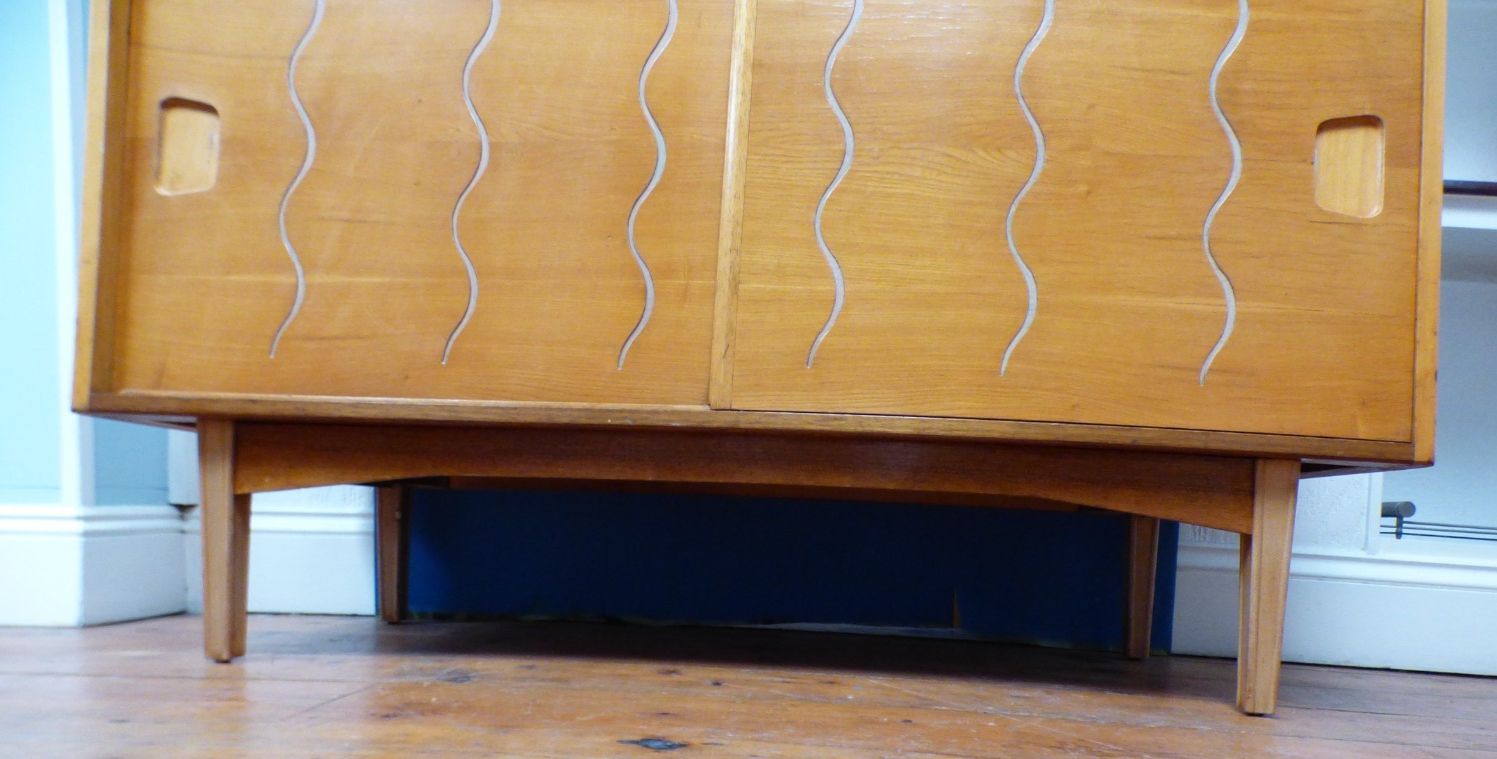 Superb Retro Mid Century Ian Audsley Heals Walnut Sideboard Good Con Uk Delivery photo for sale