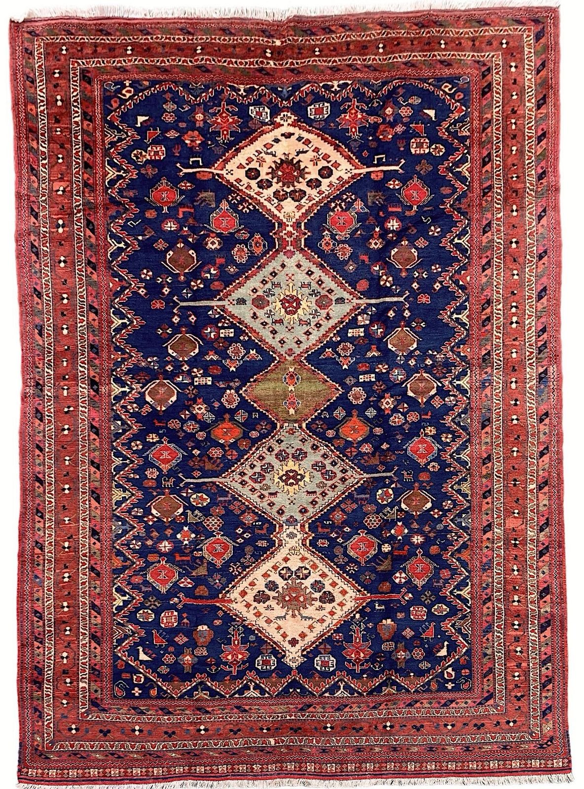 Vintage Afshar Carpet 2.92m X 2.03m