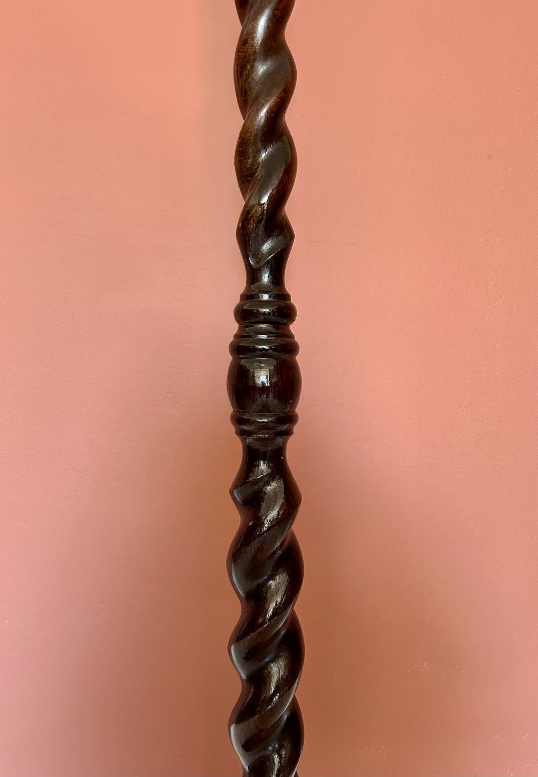 Barley Twist Wooden Floor / Standard Lamp photo for sale