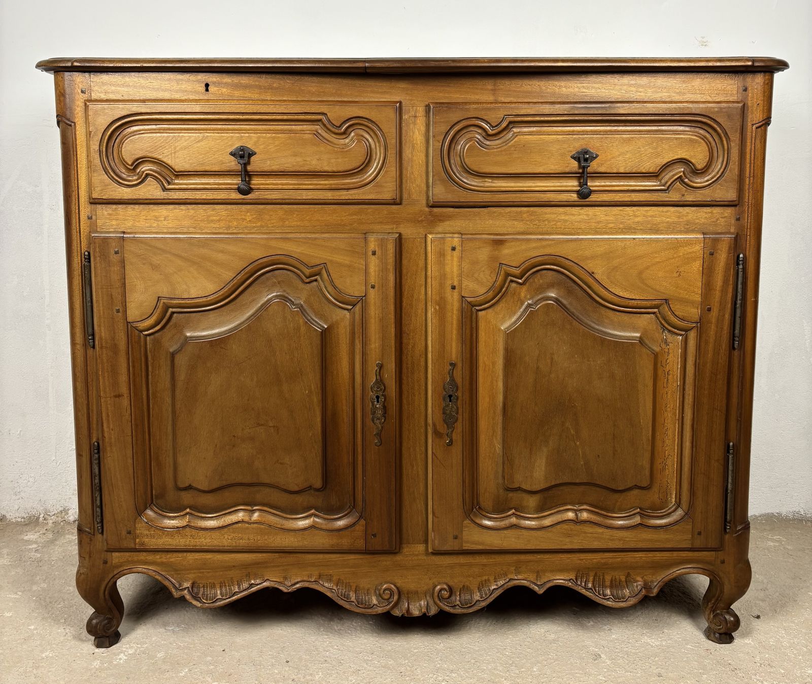 French Provincial Oak Server Cabinet With Sliding Shelves, Early 20th Century photo 2540.0