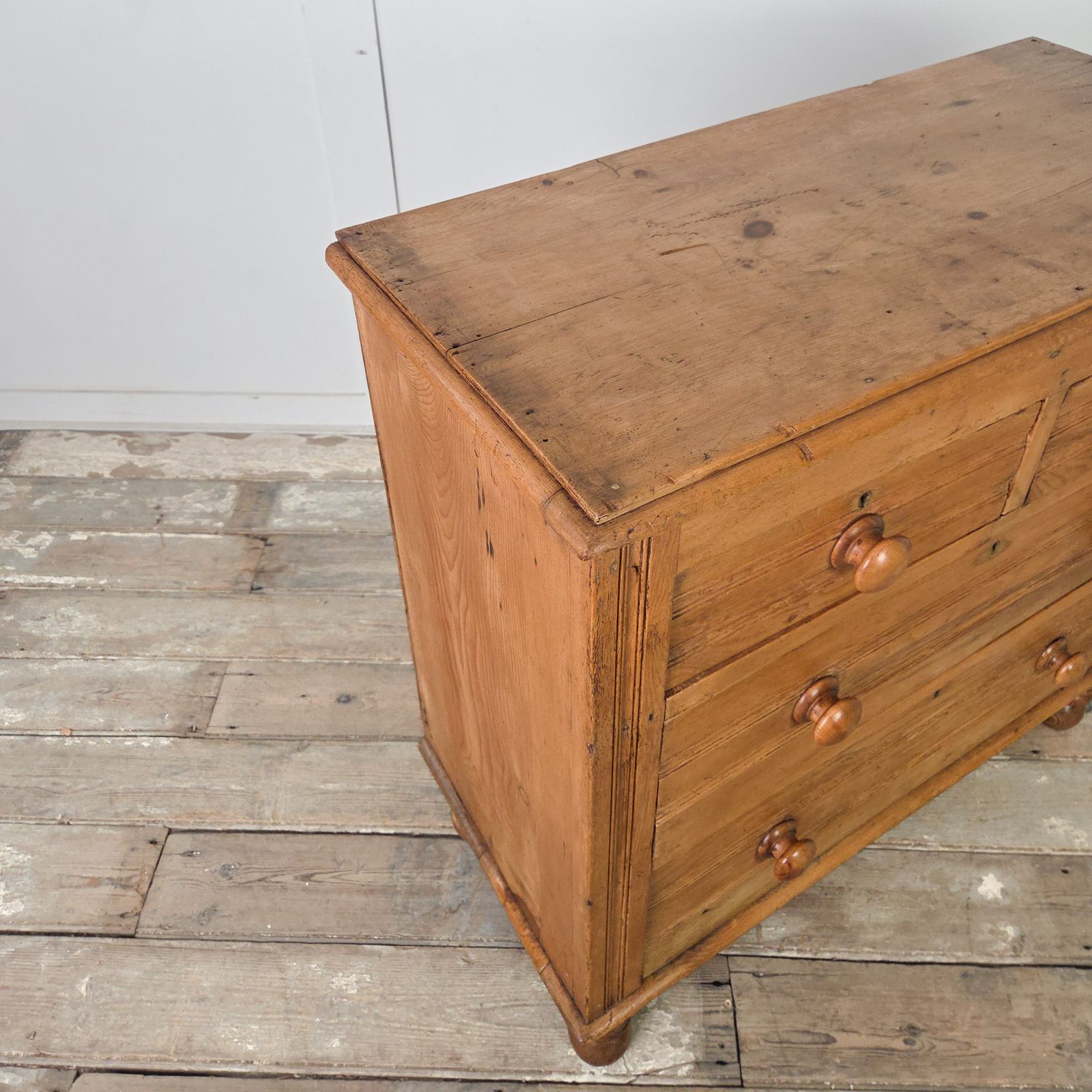 Antique Pine Chest Of Drawers | Farmhouse Style Four Drawer Chest photo buy