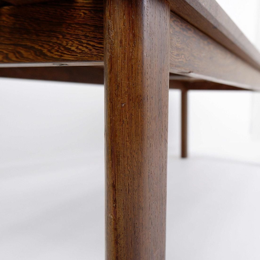Vintage Wood Slatted Bench, Mid Century Modern Minimalist Design photo vintage
