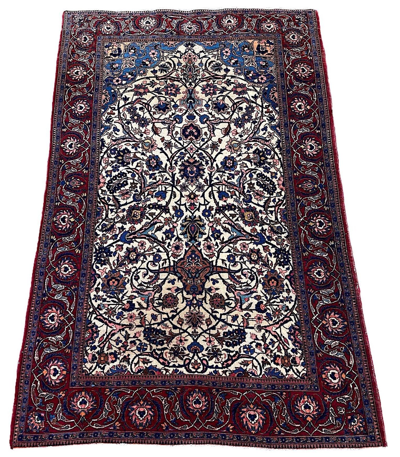 Antique Kashan Rug 2.12m X 1.31m photo furniture