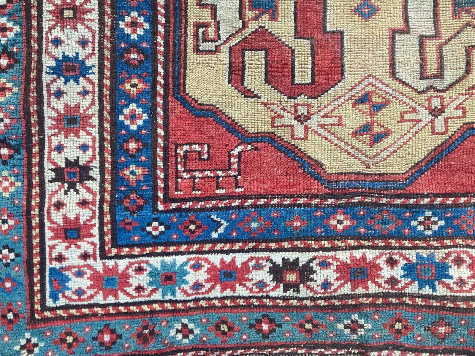 Antique Caucasian Chondoresk Rug 1.94m X 1.17m photo vinterior