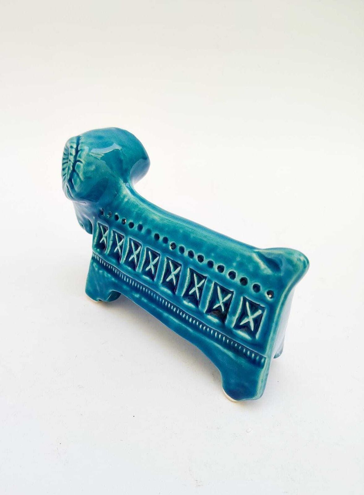Bitossi Ceramic Figurine Aries, Rimini Blue Decoration, Designed By Aldo Londi photo 156.0