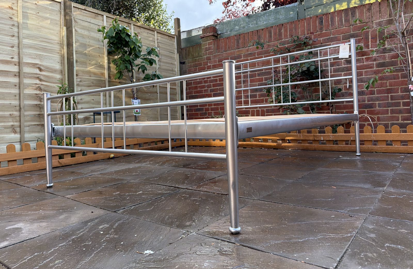photo buy Pretty “The Original Bed Company” Milano Iron / Metal Double Size Frame, Great Condition