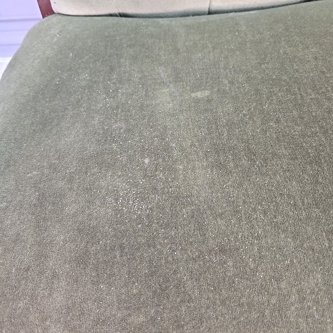 Antique Victorian Upholstered Armchair Solid Hardwood Button Back Nursing Chair photo vintage