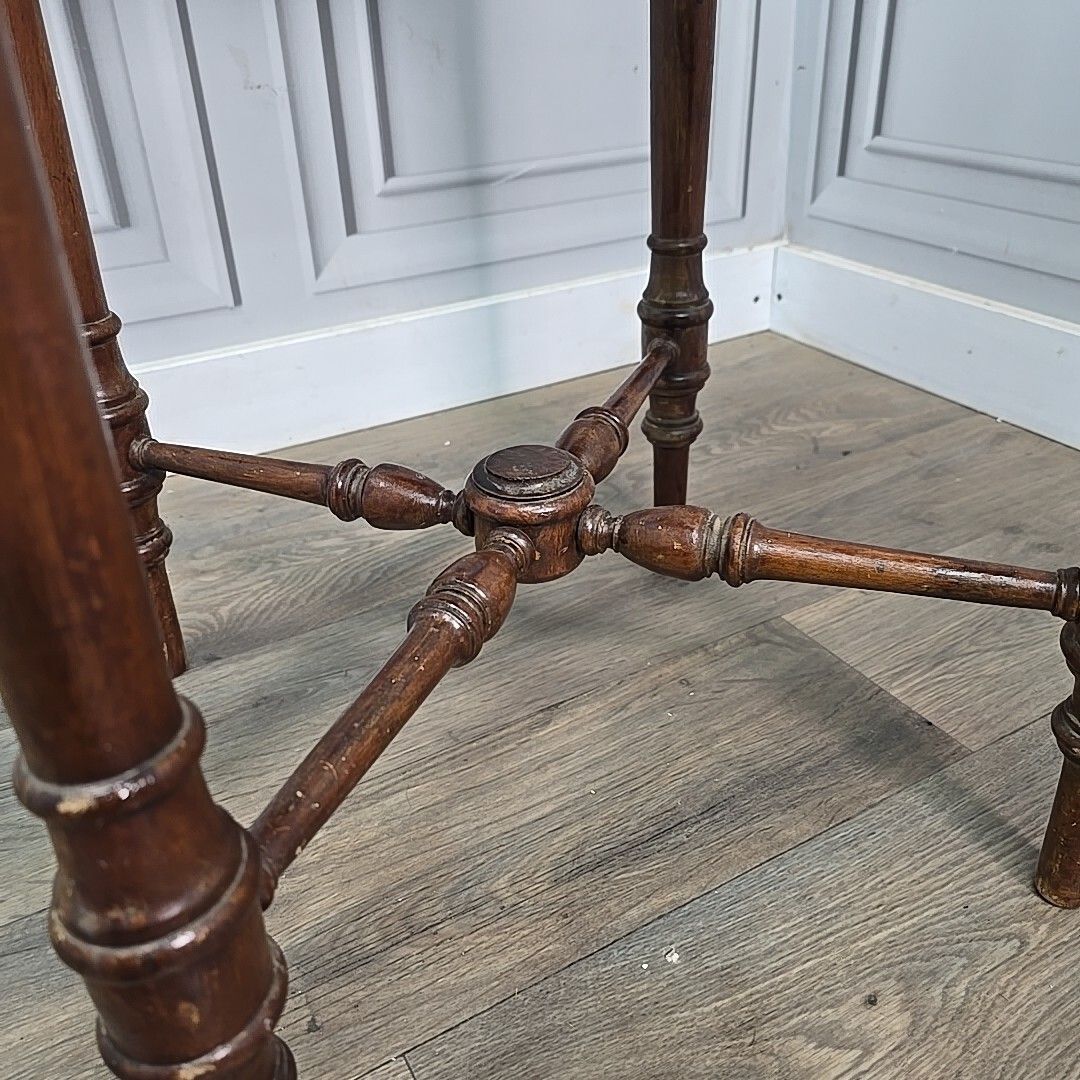 Antique Lamp Side Table Edwardian Early 20th Century Mahogany Occasional Vintage photo buy