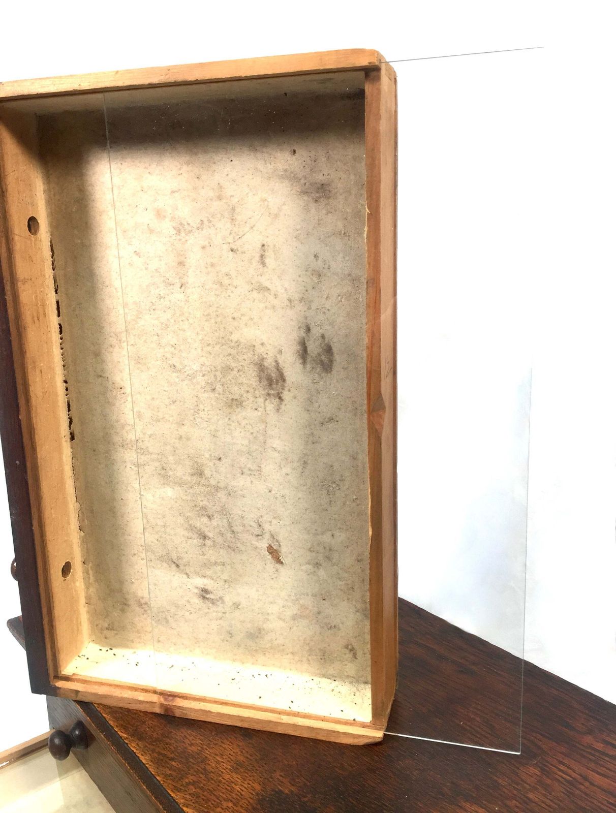 339.0 Antique Victorian Tabletop Wooden Chest Of Collectors Drawers Storage Box C.1890 photo