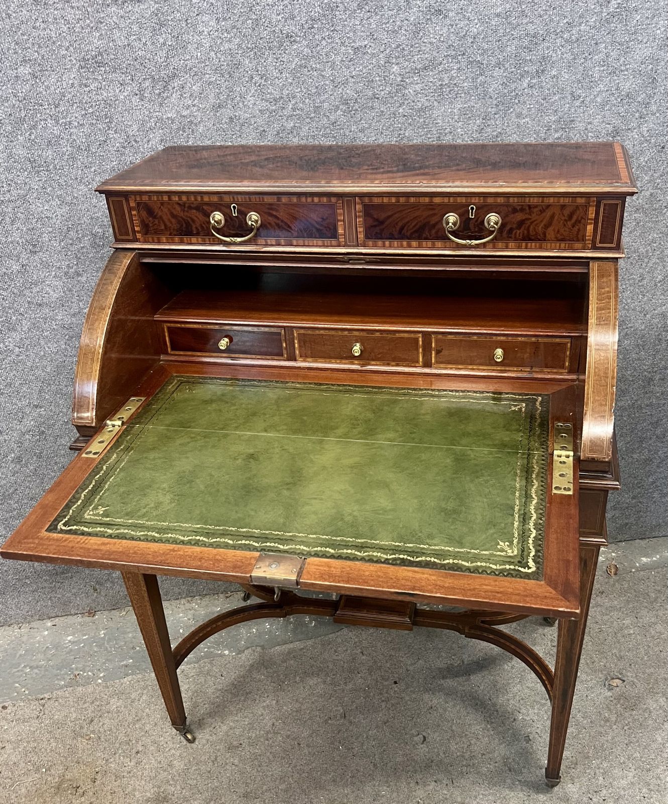 Furniture Edwardian Sheraton Revival Ladies Desk photo
