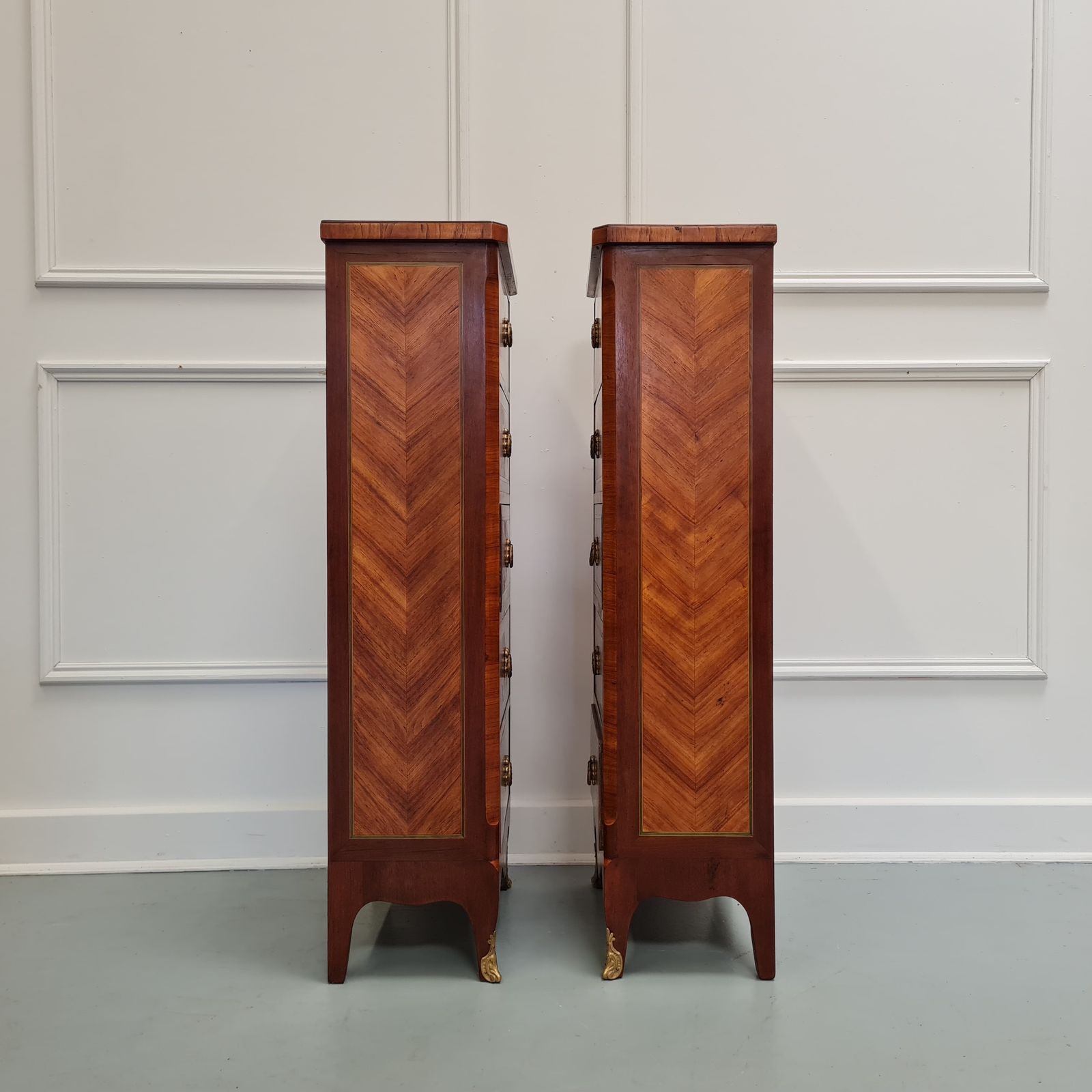 Beautiful Tall Antique Bedside Cabinets C1920 Free Delivery Eng/Wales photo Furniture