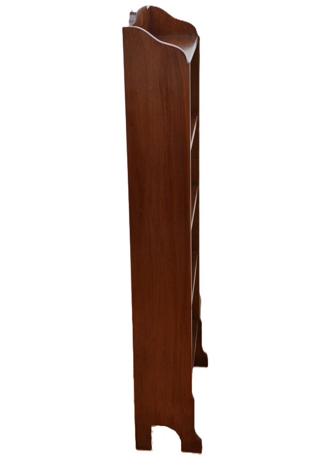 photo furniture Slim Mahogany And Inlaid Open Bookcase C1900s