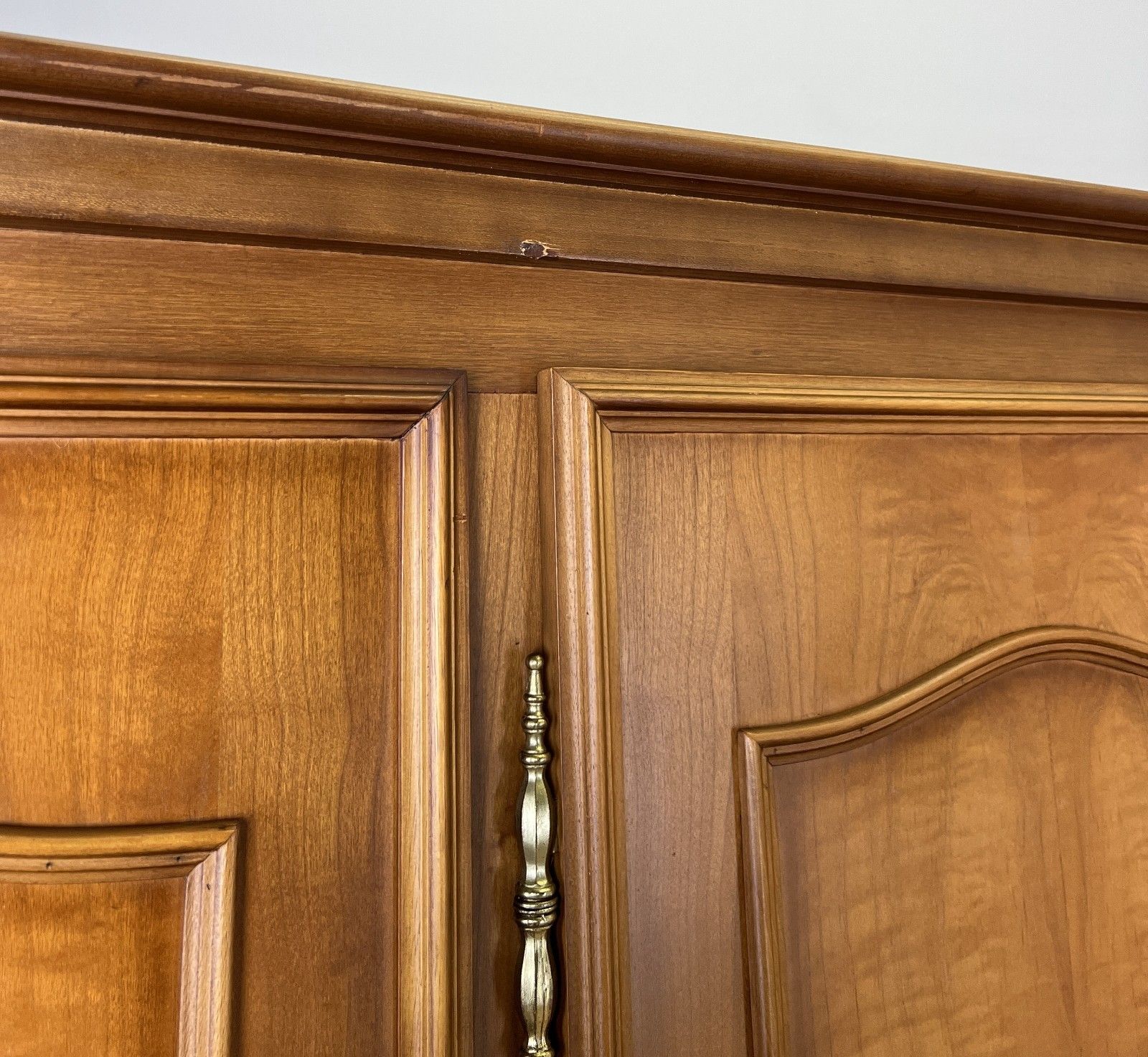 Furniture Wardrobe Vintage French Louis XVI Style Four Door Carved Armoire Lot 6079 photo