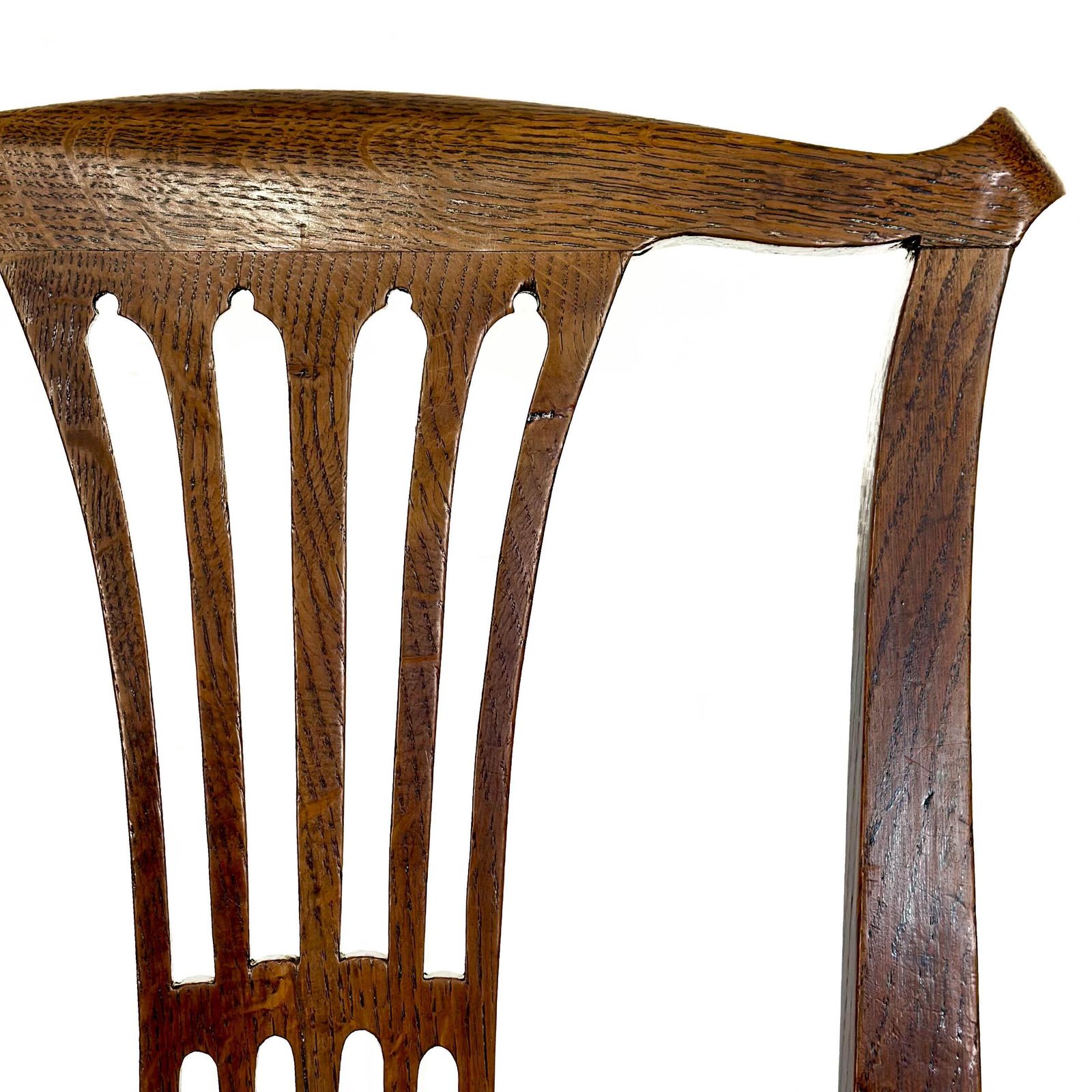 Antique Set Of Six Oak Dining Chairs | Kitchen Chairs | Dining Chairs | Oak Antiques | Farmhouse Seating photo vintage