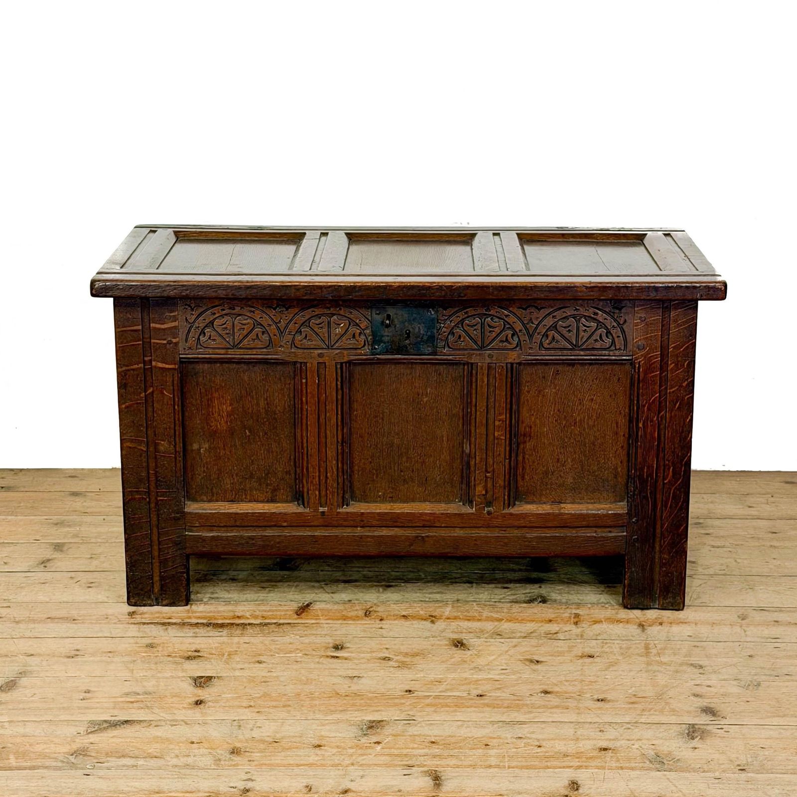 Antique Oak Carved Coffer | Antique Coffer | Antique Furniture | Antiques | Antique Storage