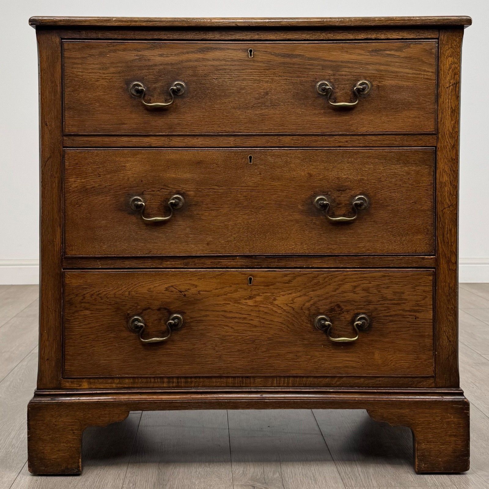 Antique 20th Century Small Chest Of Drawers In Oak ( Af 5668 )