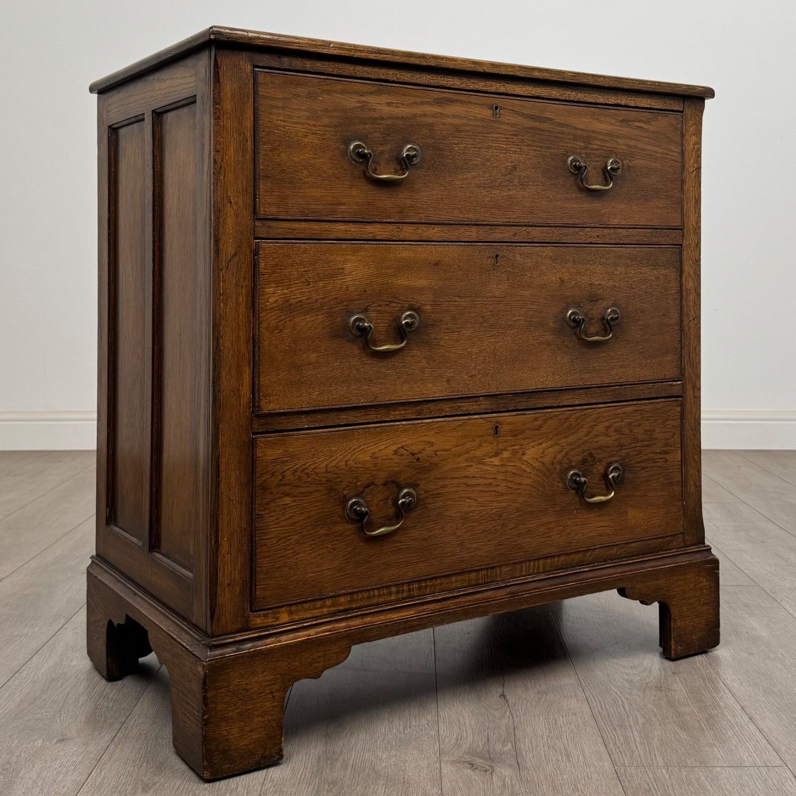 Antique 20th Century Small Chest Of Drawers In Oak ( Af 5668 ) photo vintage