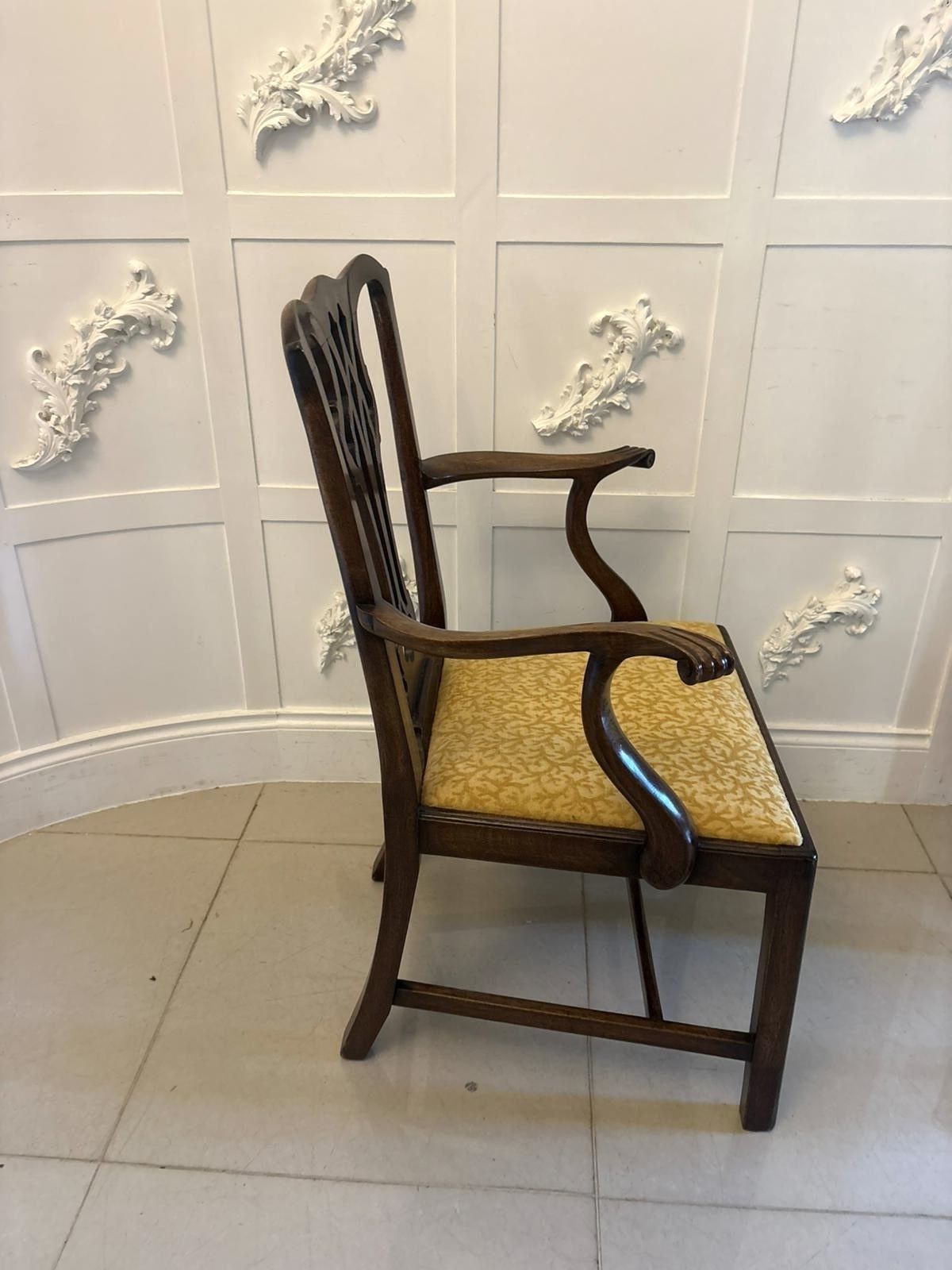 Antique 19th Century Mahogany Dining Chairs Set Of Eight 6 Singles 2 Carvers English photo for sale