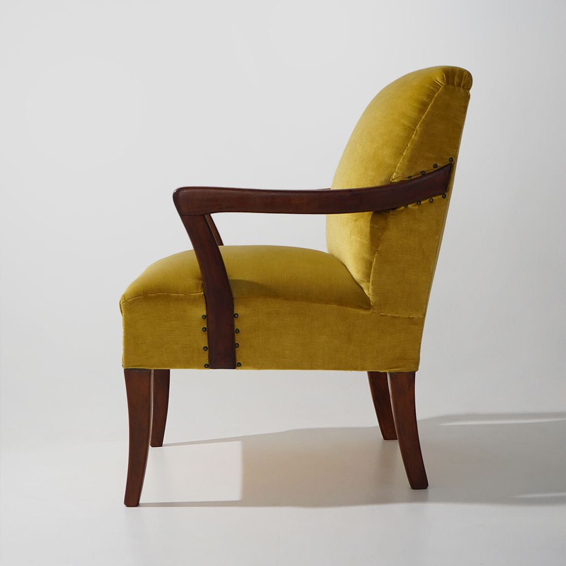 Pair Of Velvet Armchairs, 1950s photo buy