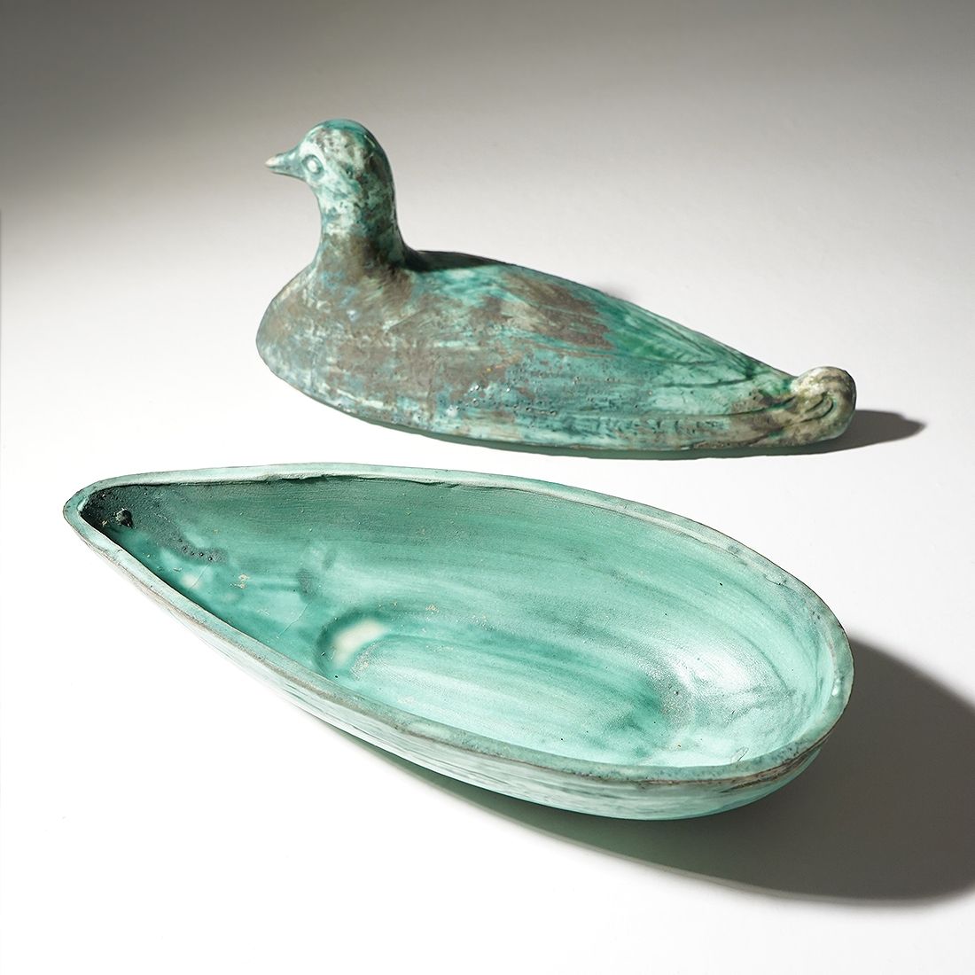 Ceramic Box In The Shape Of A Bird, 1960s photo for sale