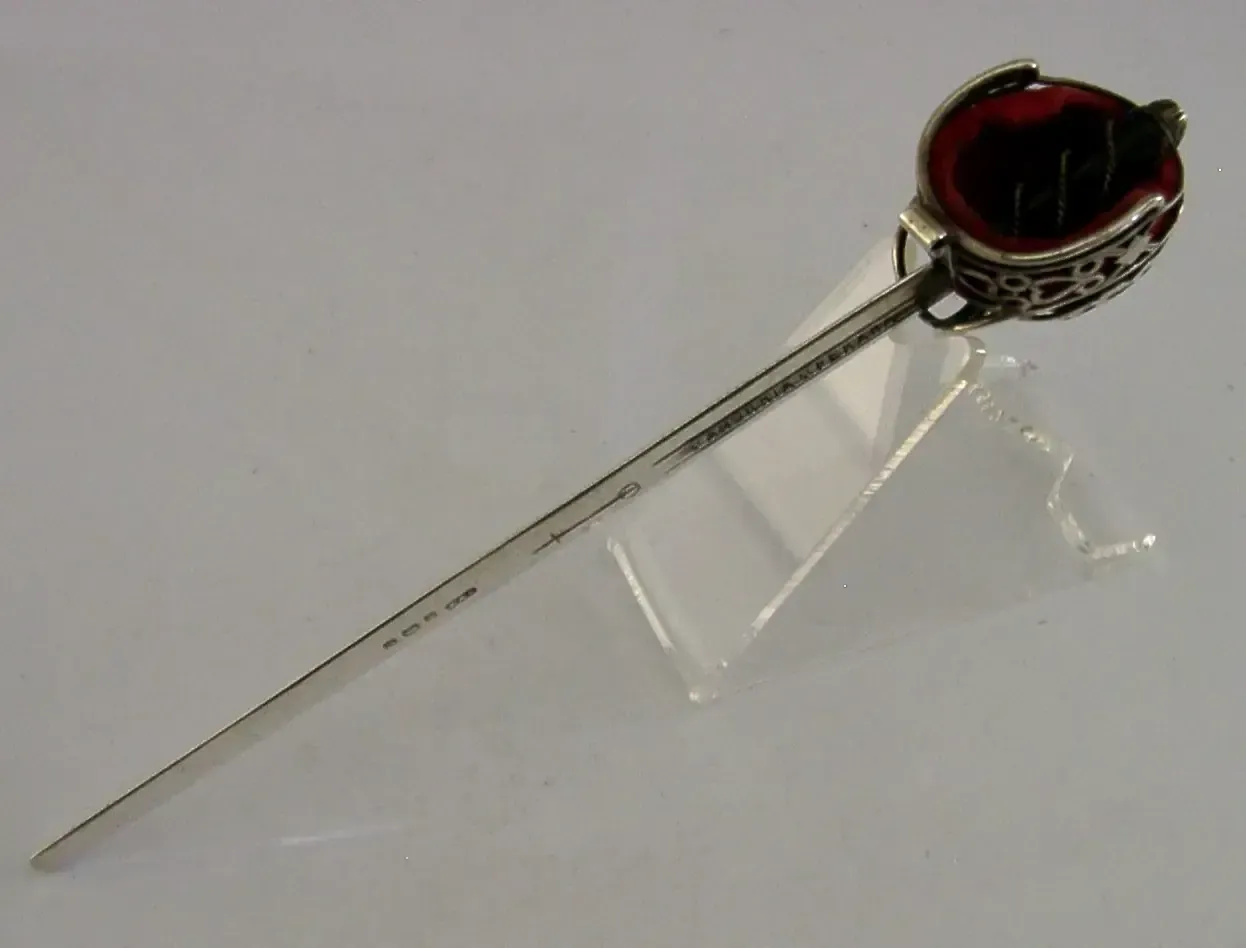 photo for sale Rare English Sterling Silver Letter Envelope Opener Desk Item 1902 Antique