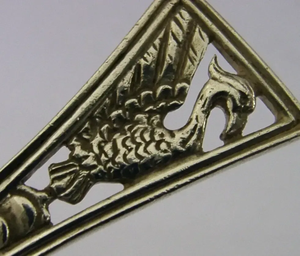 Cuillère à confiture Arts & Crafts James Linton Australian Phoenix en argent sterling, vers 1940, 28 g