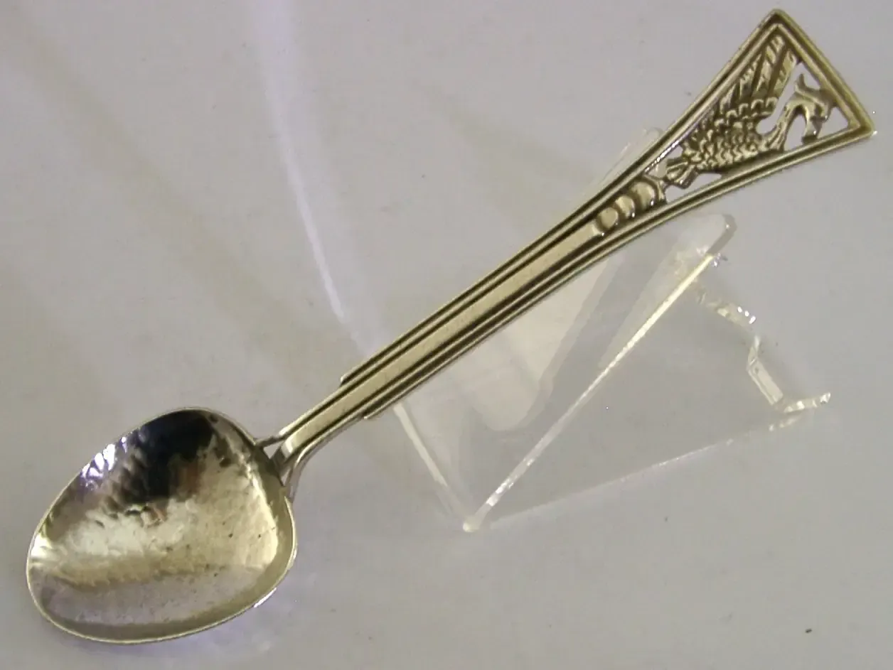 Cuillère à confiture Arts & Crafts James Linton Australian Phoenix en argent sterling, vers 1940, 28 g photo buy