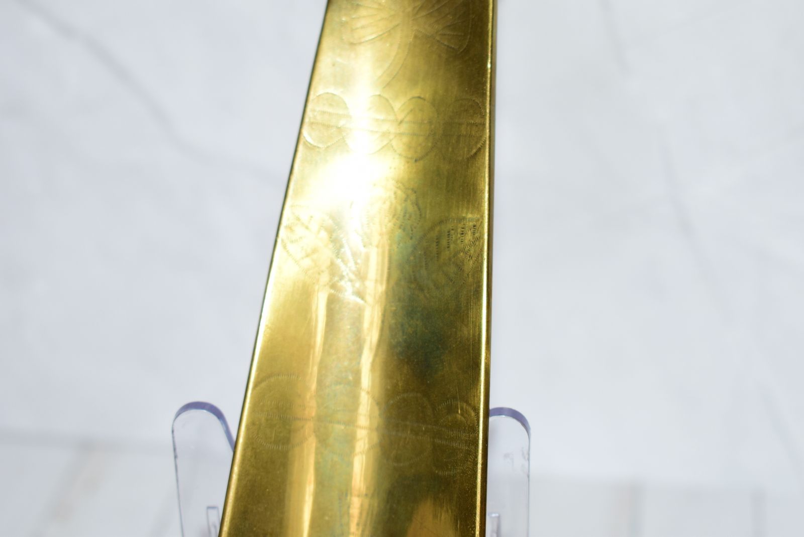 Wwi British Brass Trench Art Shoehorn With "Home Sweet Home" Engraving, C.1915 photo buy
