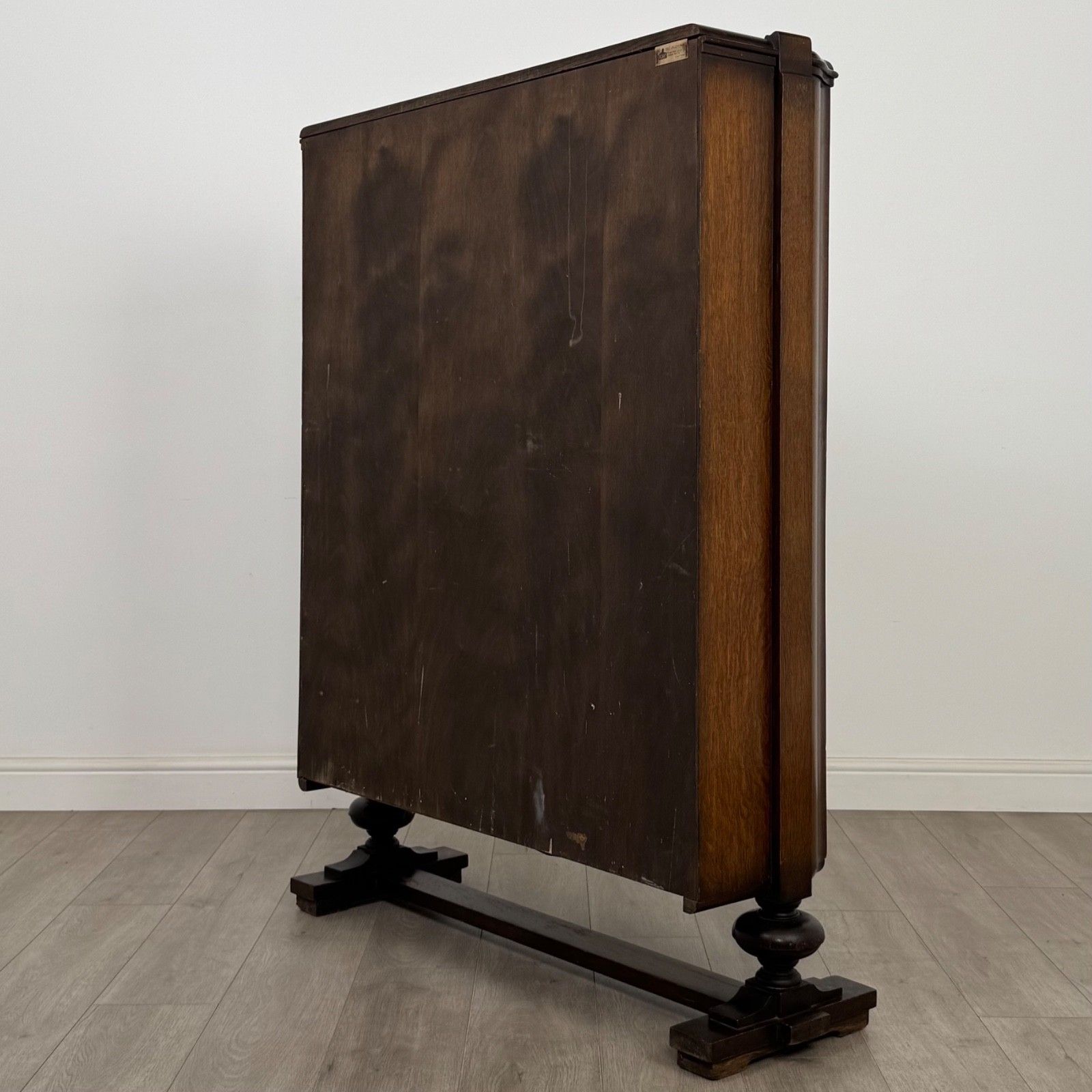 Antique 20th Century Edwardian Display Cabinet In Oak ( Af 5653 ) photo buy