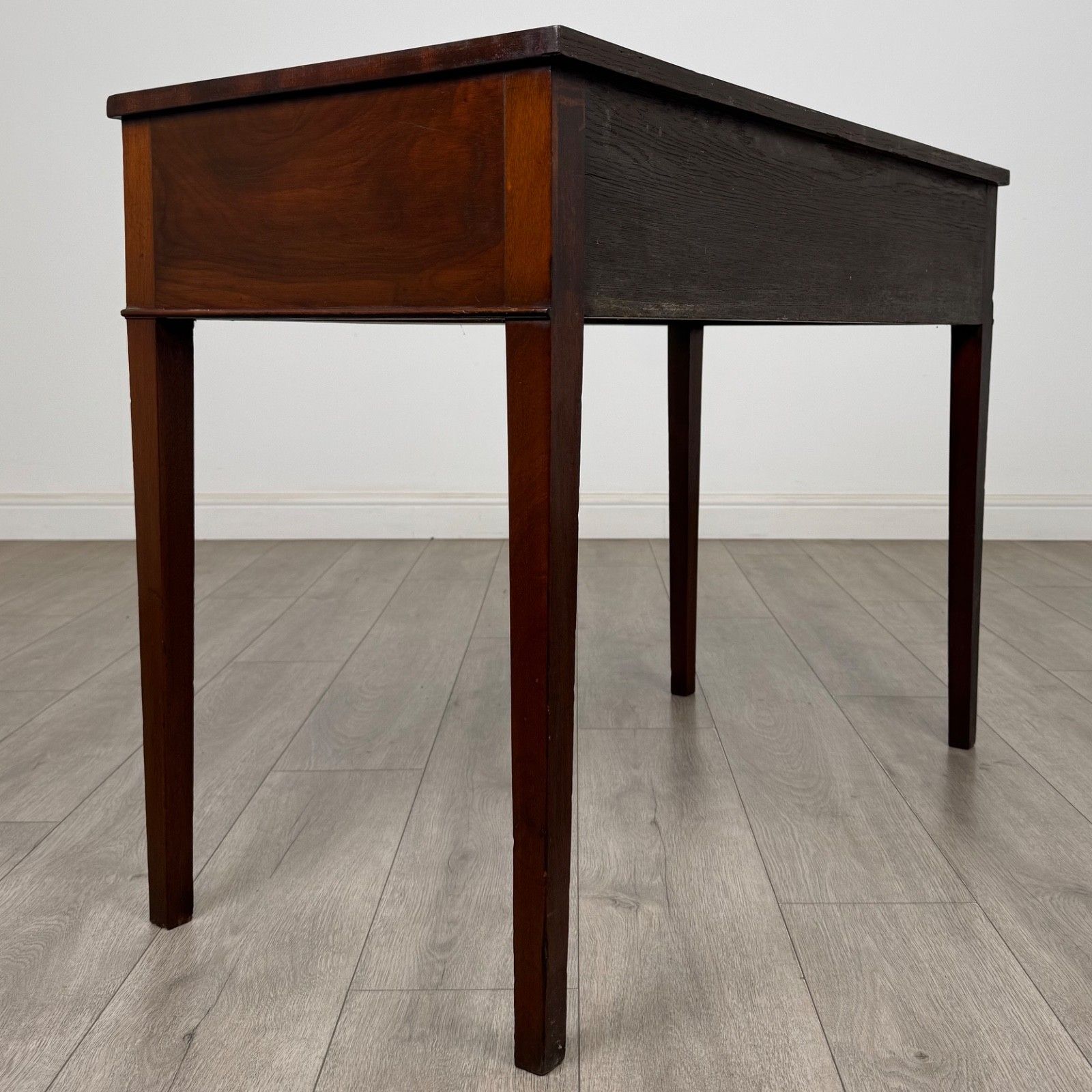 Antique 19th Century Serpentine Writing Table In Mahogany ( Af 5691 ) photo Furniture