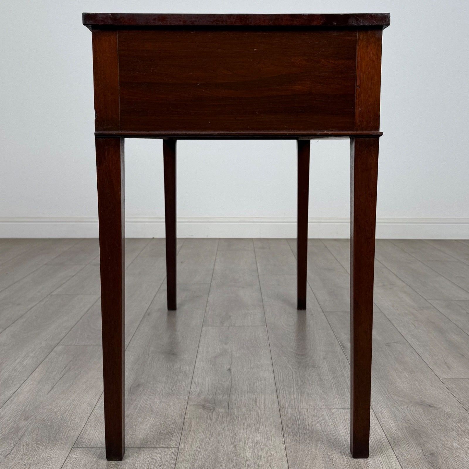 Antique 19th Century Serpentine Writing Table In Mahogany ( Af 5691 ) photo buy