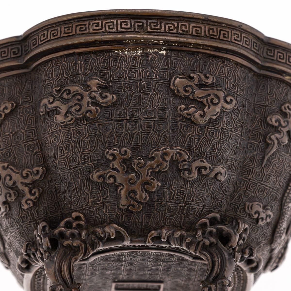 Home Decor Antique 19thc Japanese Bronze Vessel In The Style Of The 17thc Edo Period photo