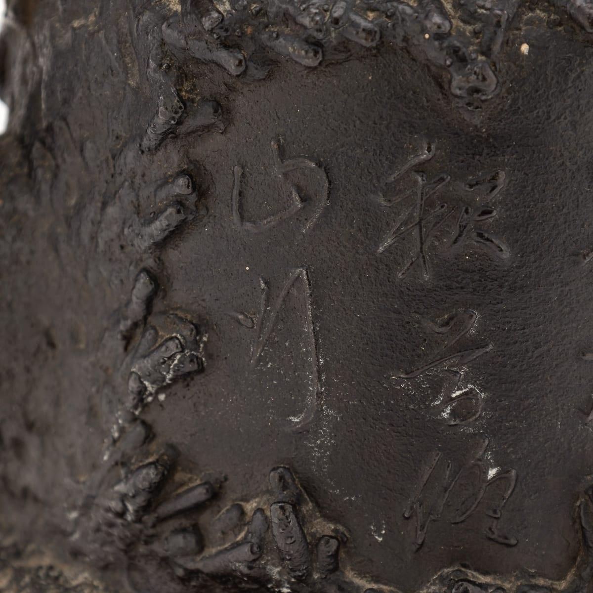 photo furniture Antique 19thc Japanese Cast Iron 'Seiryudoa' Carved Tetsubin Kettle C.1890