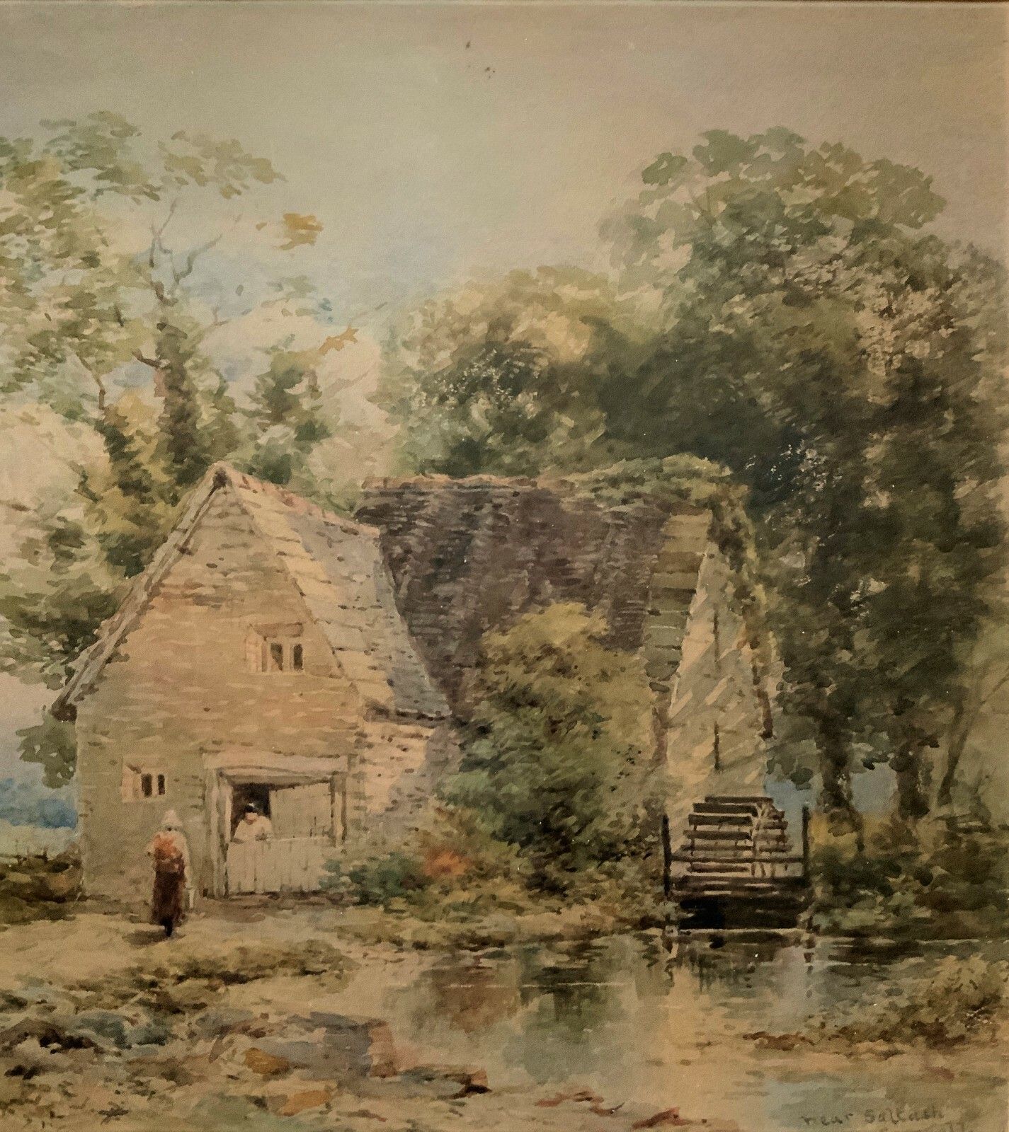 photo furniture Near Saltash, Cornwall William Charles Goddard (Exh.1885) Landscape Painting