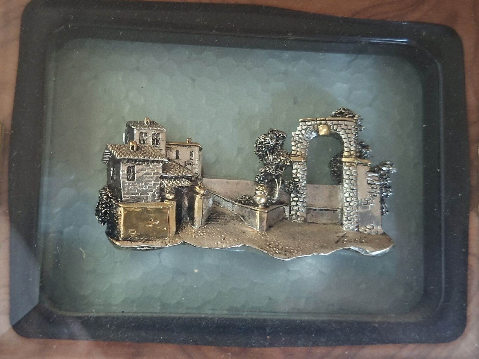Trittico D’arte Alessandro Zenobi – Altorilievi In Argento 999 E Oro 24kt In Radica E Cristallo photo 348.3