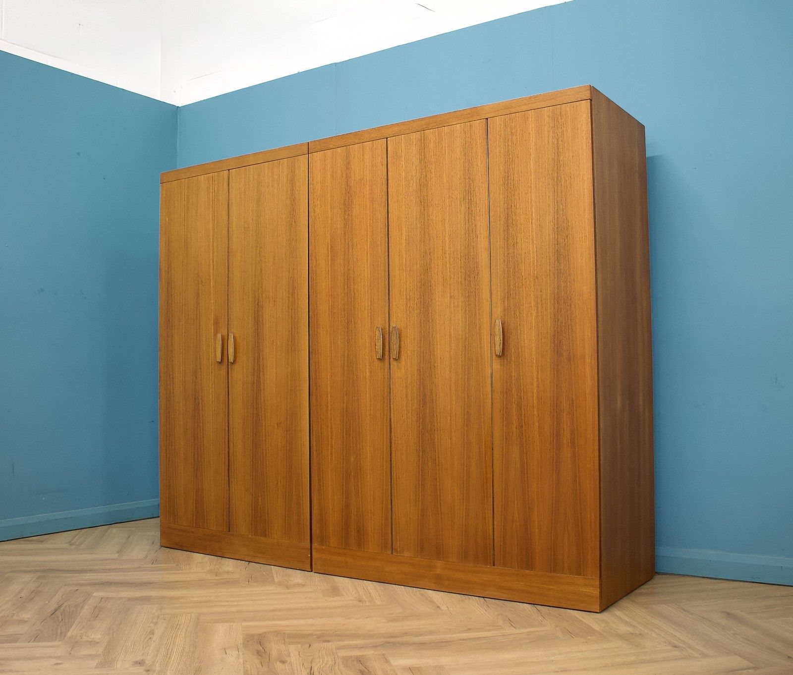 Mid Century Teak Quadrille Double Door Wardrobe From G Plan, 1960s #1765 2 Of 2 photo furniture