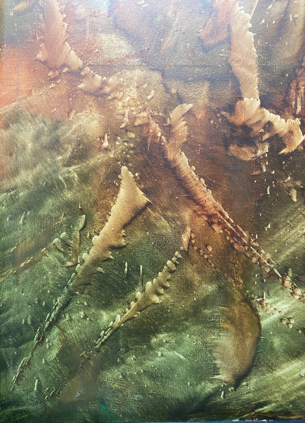 'Tempest' Large Superb Contemporary Abstract Oil Painting By Jonathan Chapman photo vinterior