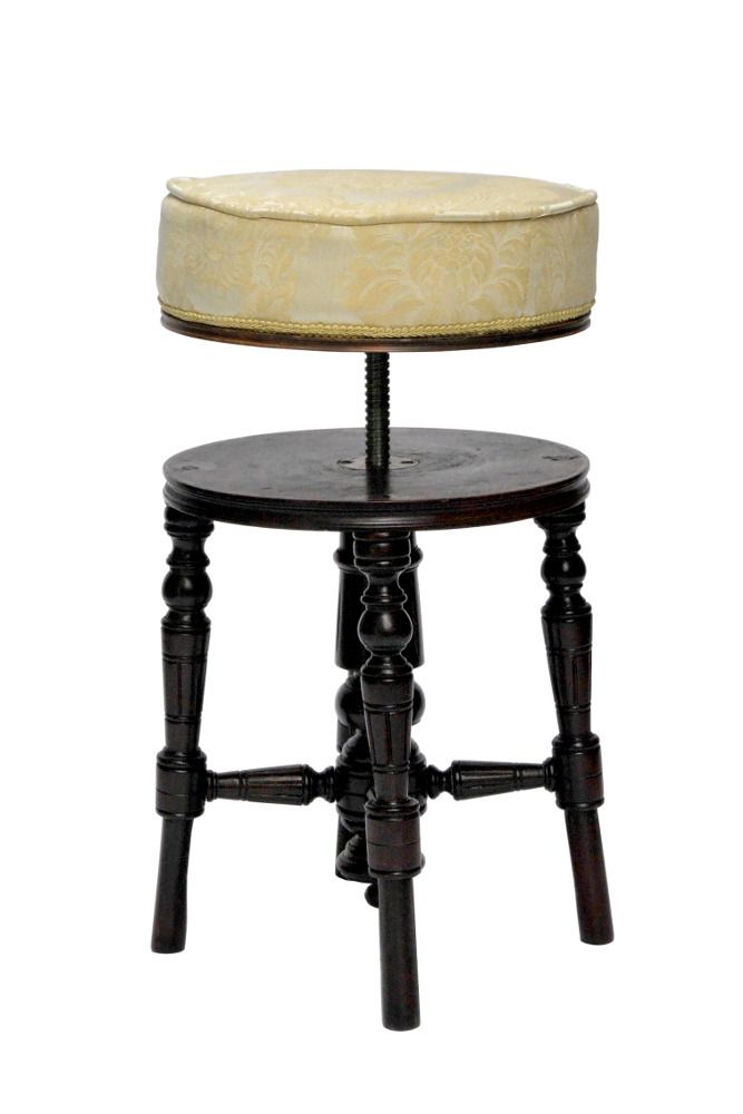Victorian Mahogany Revolving Piano Stool photo furniture