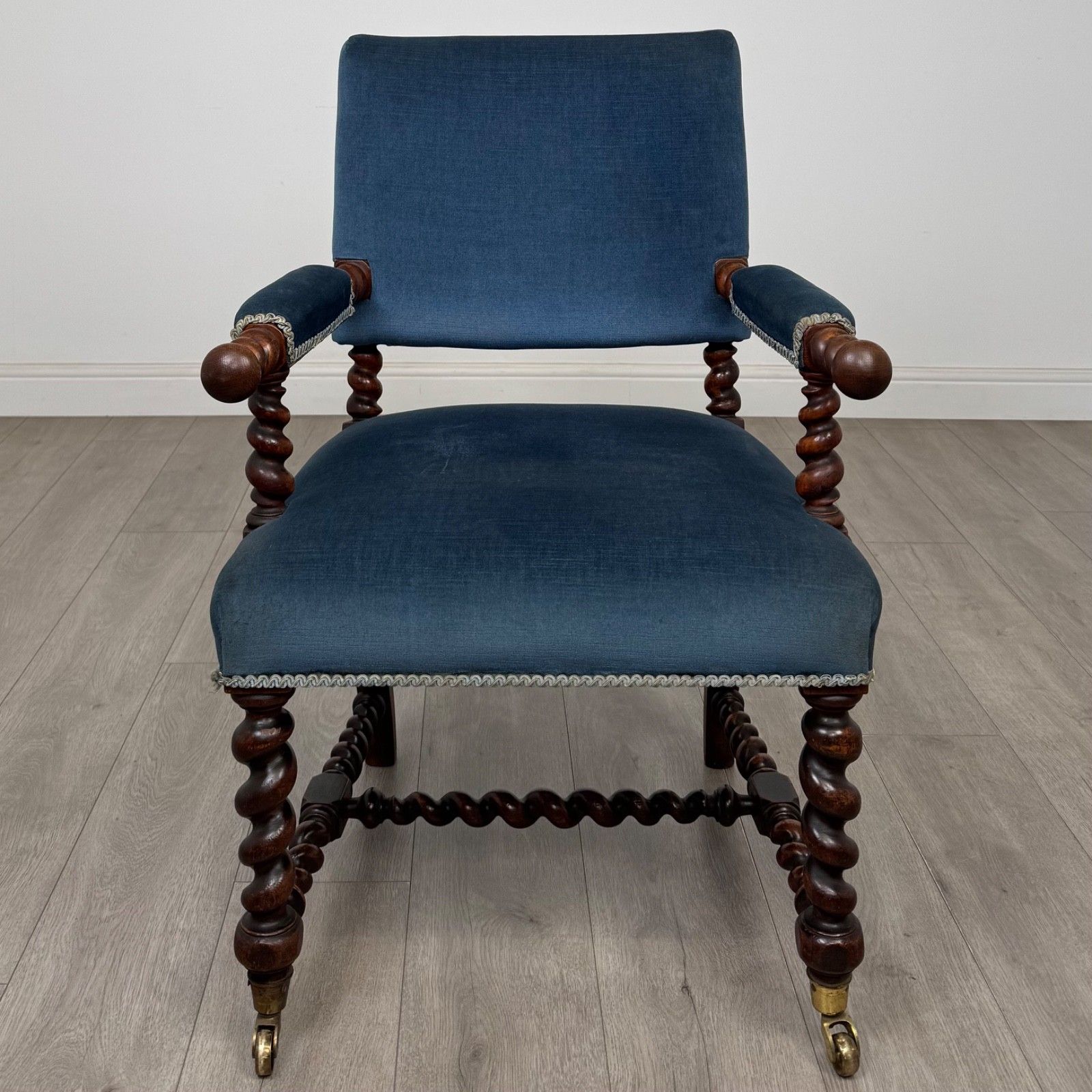 Antique 19th Century Carved Victorian Armchair In Oak ( Af 5666 ) photo vintage