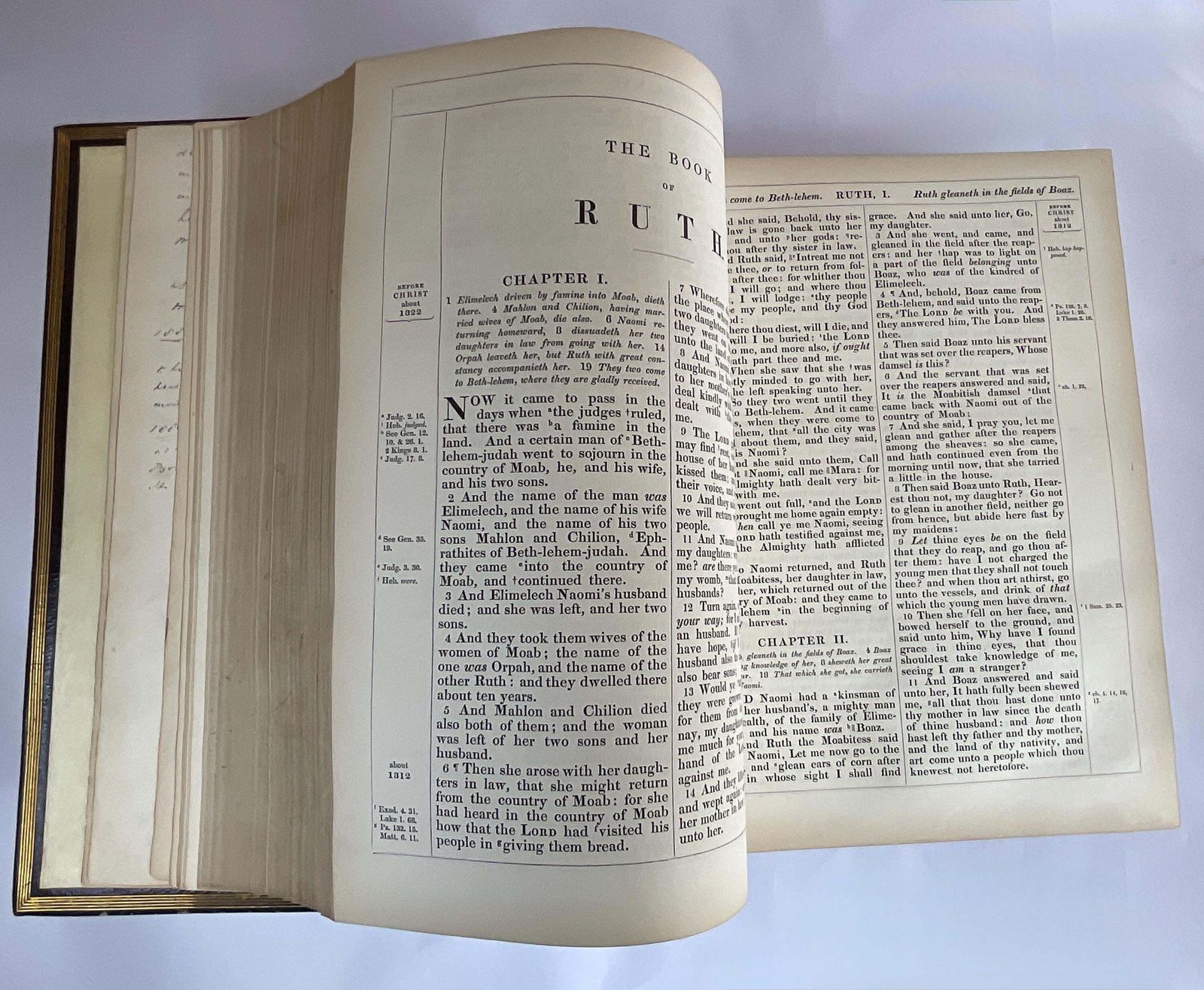 565.0 The Jacomb Dynastic Archive: 1846 Ornate Cambridge Pulpit Bible, Hand Inked Family Registry, And 1907 All Saints' Clapton Companion Volume photo