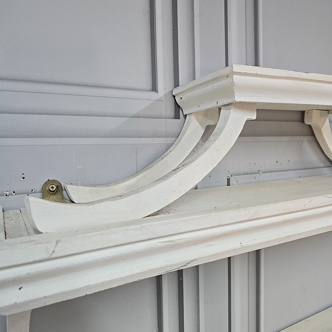 photo for sale Antique Wooden Wall Shelves Painted Decorative Display Delft Rack Shelf