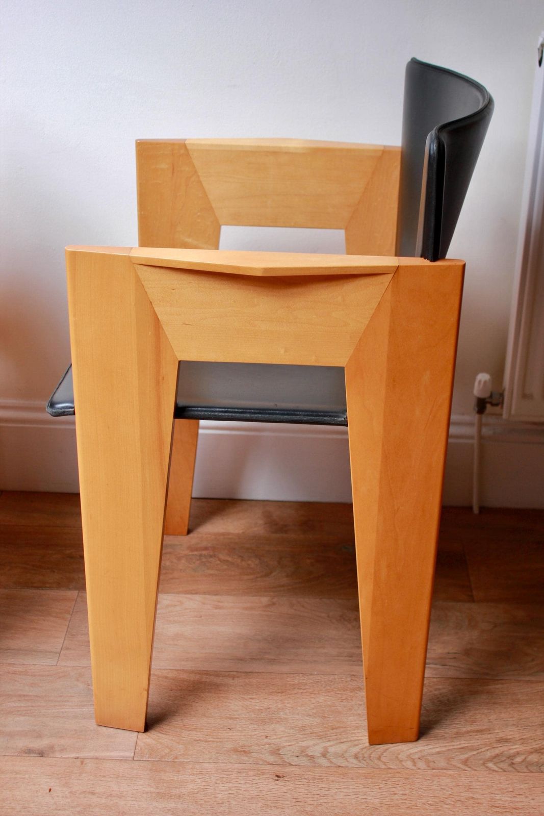 photo buy Set Of 2 Vintage Leather Dining/Occasional Chairs By Arnold Merckx For Arco