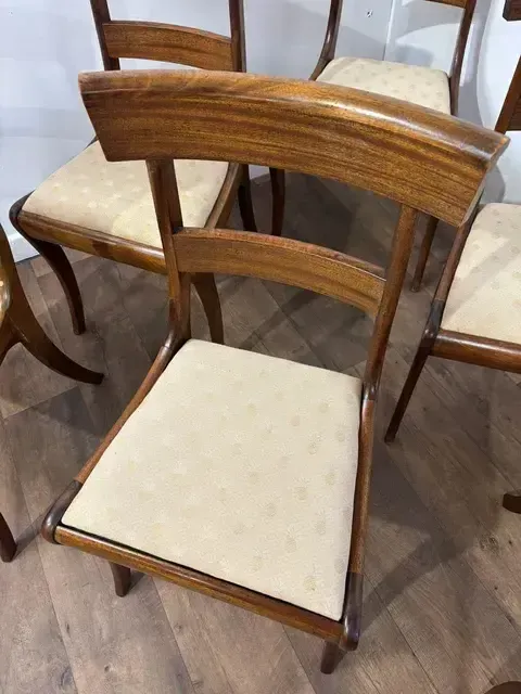 Set Of Six Victorian Mahogany Dining Chairs photo for sale