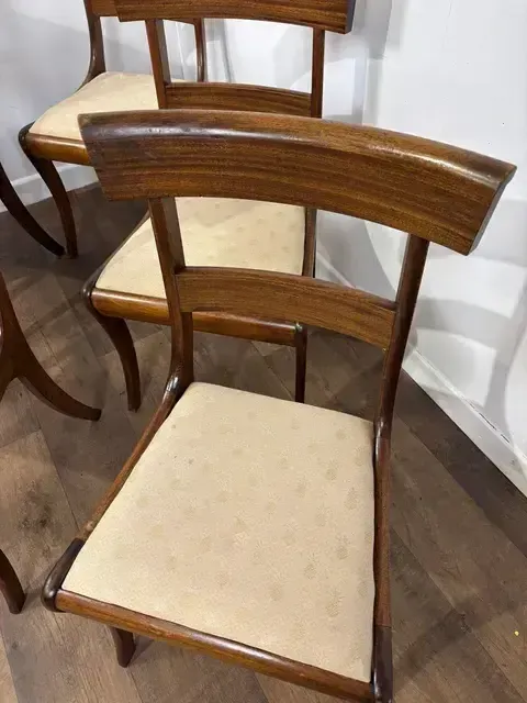 429.0 Set Of Six Victorian Mahogany Dining Chairs photo