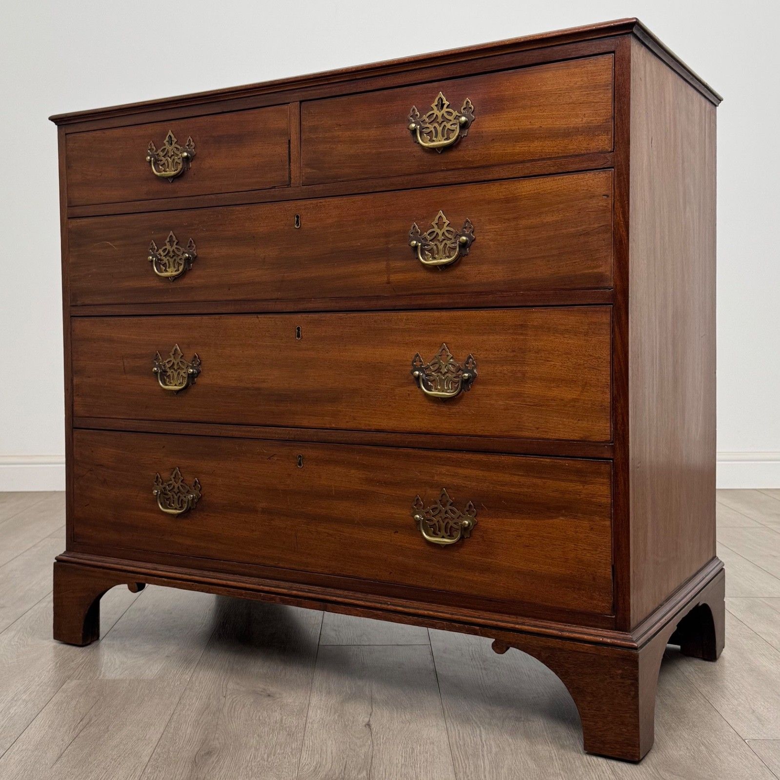 Antique 18th Century Georgian Chest Of Drawers In Mahogany ( Af 5656 ) photo furniture