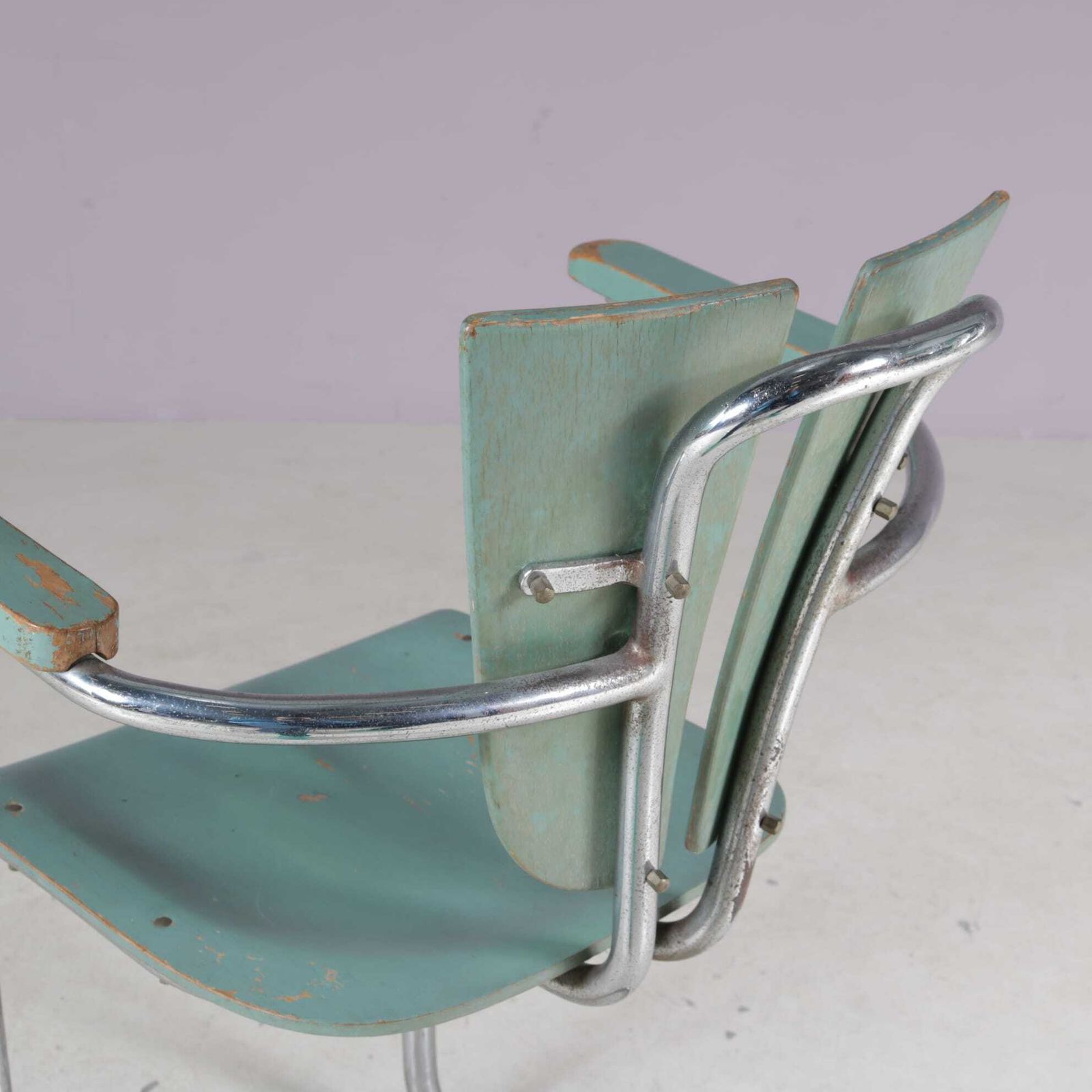 photo vinterior 1950s Rare Side Chair By Lemafa Den Haag, Netherlands
