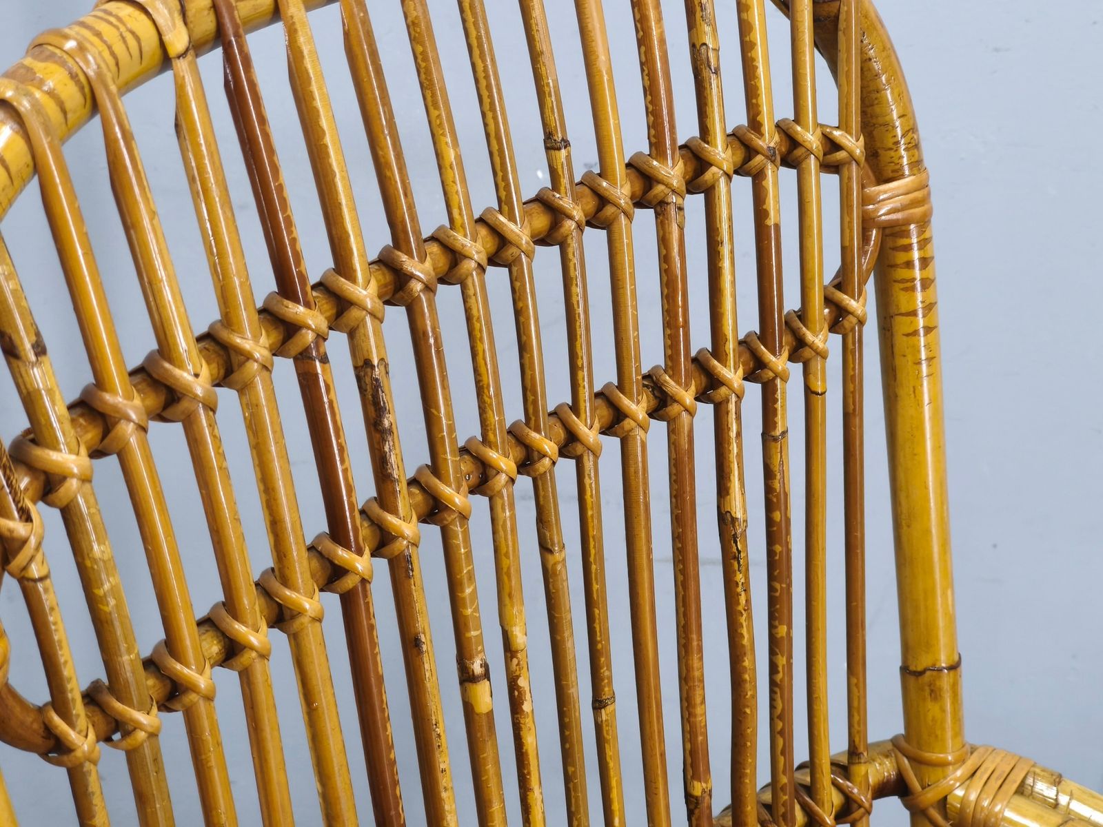 681.0 Italiaanse Mid-Century rotan lounge fauteuil, jaren 1960 photo